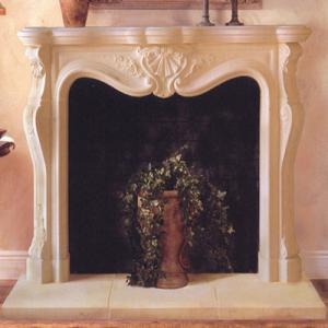 Fireplace Beige Marble 2