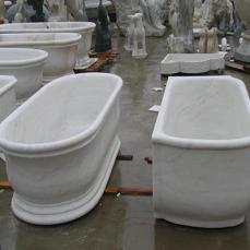 Bathtub white marble