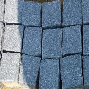 Grey porphyry cobbles split