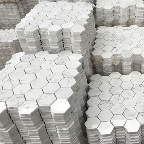 Carrara white mosaic CA001.jpg
