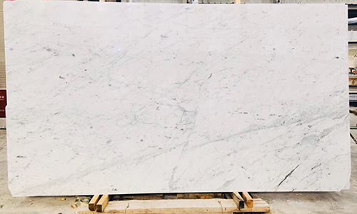 Carrara white slabs