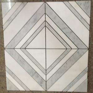 Carrara white mosaic CA0011
