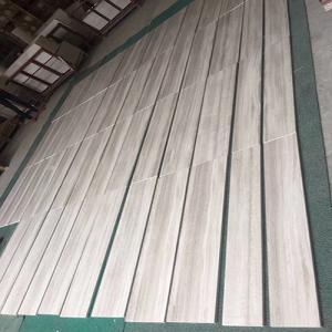White wood tile